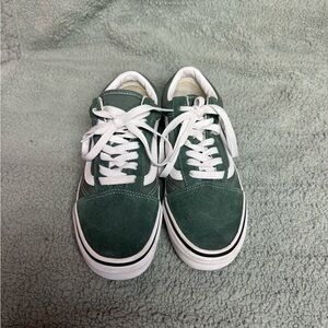 Vans Green Suede Women's Flats